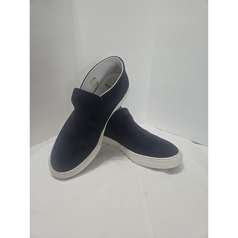 PIERRE HARDY BLUE SUEDE LEATHER MID-TOP SLIPON SNEAKERS 43 US 12 Women US 10 Men